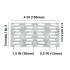Truss Plates 2 X 4 Inch, 30Pcs Pronged Truss Mending Plate with Nail Teeth, Steel Mounting Brackets for Roofing Wood Connector 20 Ga Thick 8mm Nail Teeth